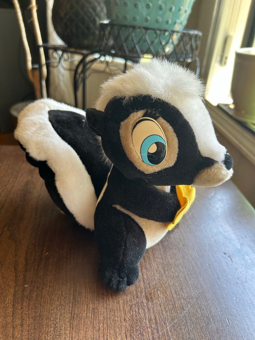 NWT vintage Applause plush Flower the skunk from Disney 1990s